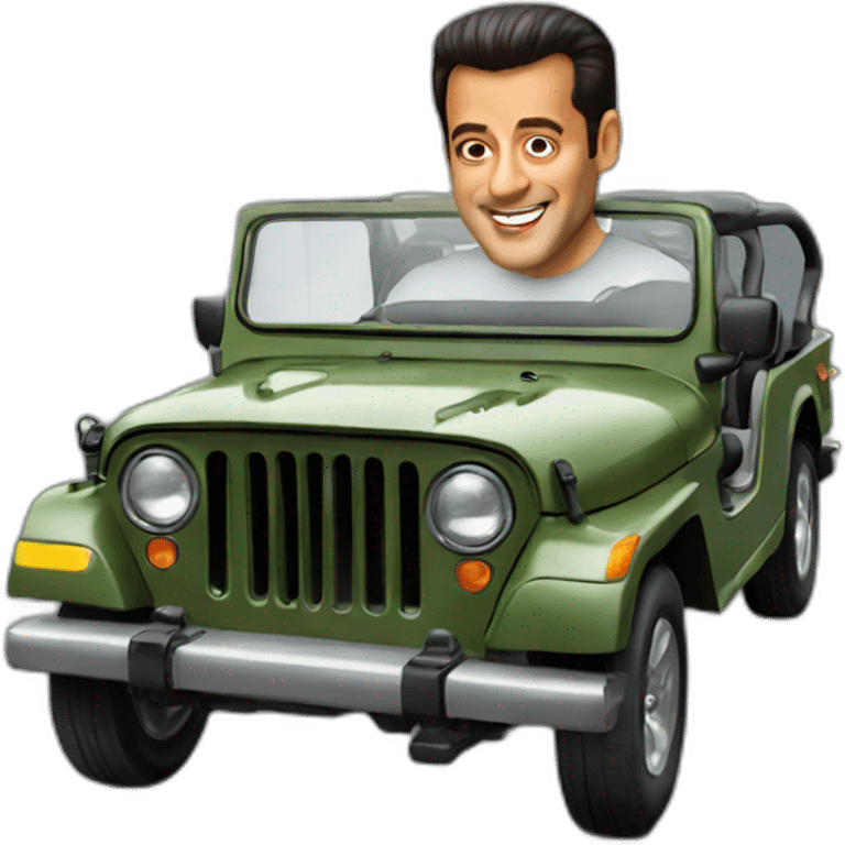 Salman khan in his jeep emoji