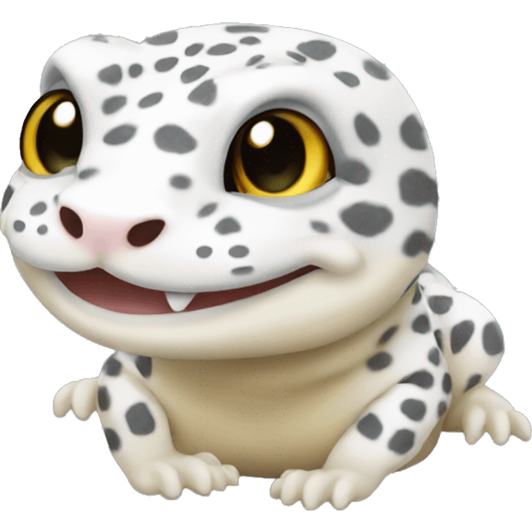 white leopard gecko  emoji