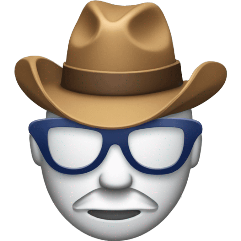 jira logo with transparent background and a cowboy hat on top it emoji