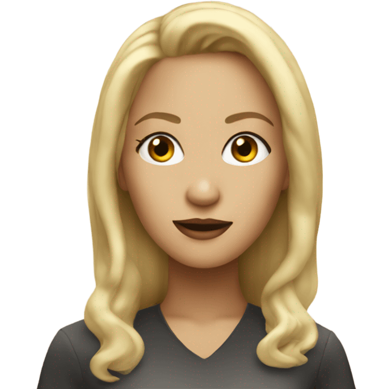 blonde singer emoji