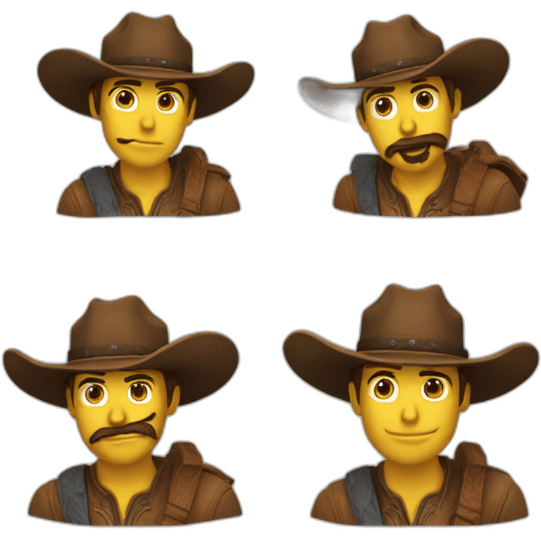 Cowboysur un cheval emoji