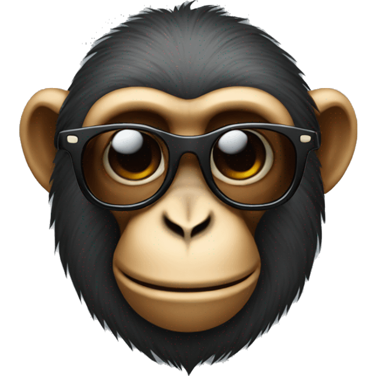 Monkey with sunglasses emoji