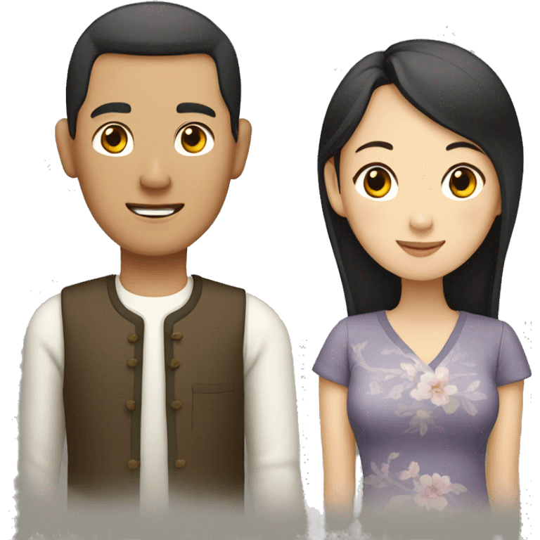 Chinese husband and wife emoji