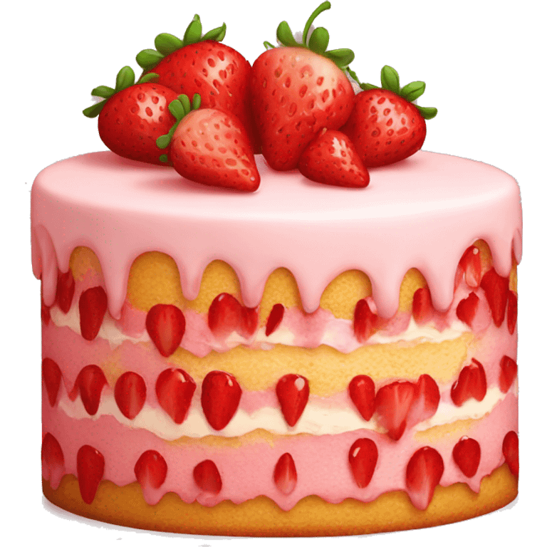 strawberry cake emoji