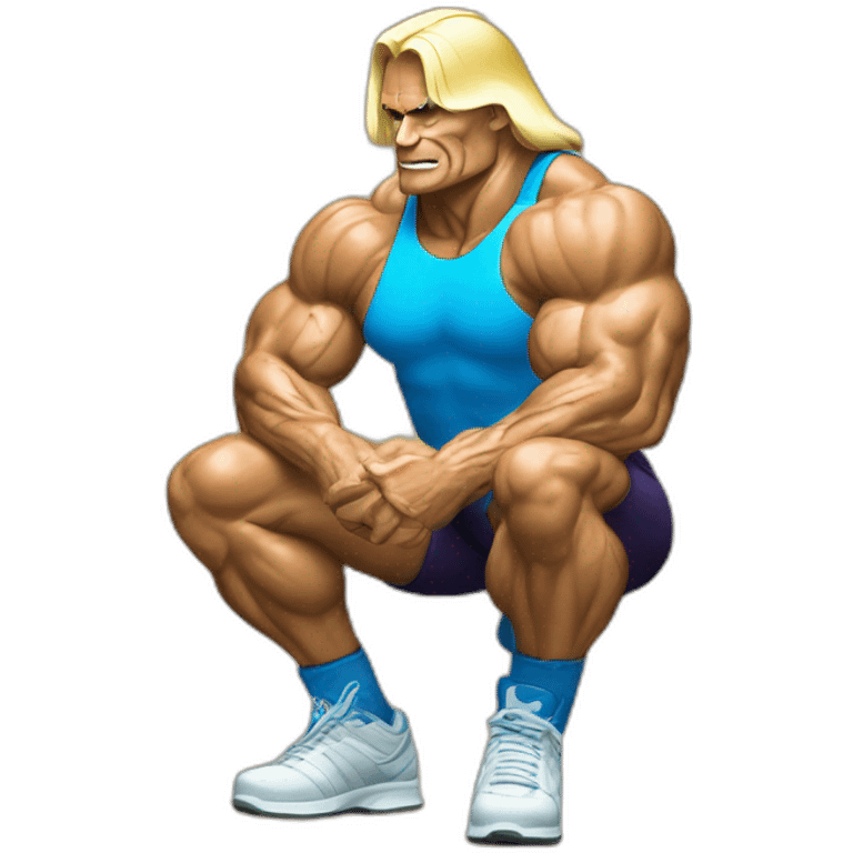 Tom platz squatting emoji