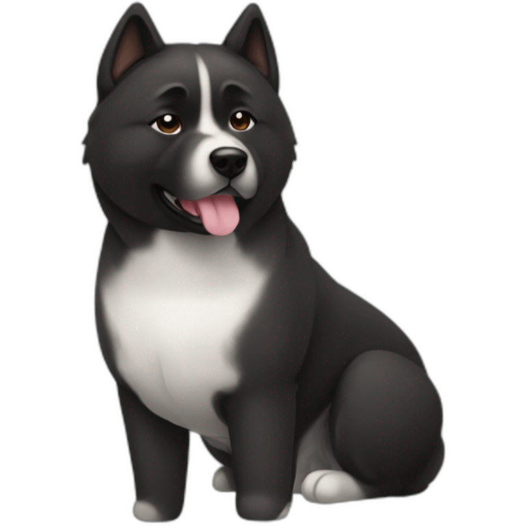 black akita americain emoji