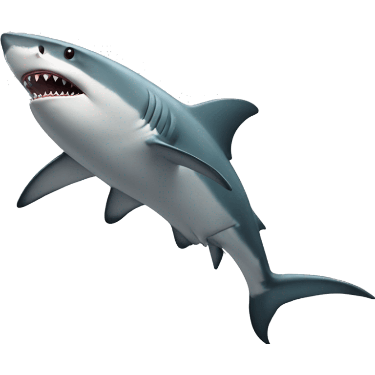 shark with top emoji