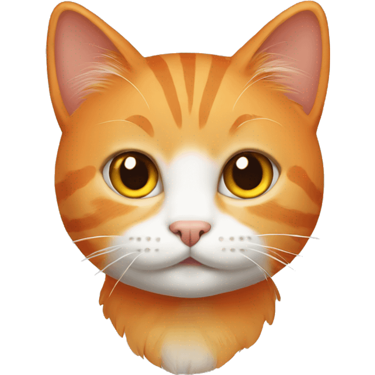 orange cat sitting emoji