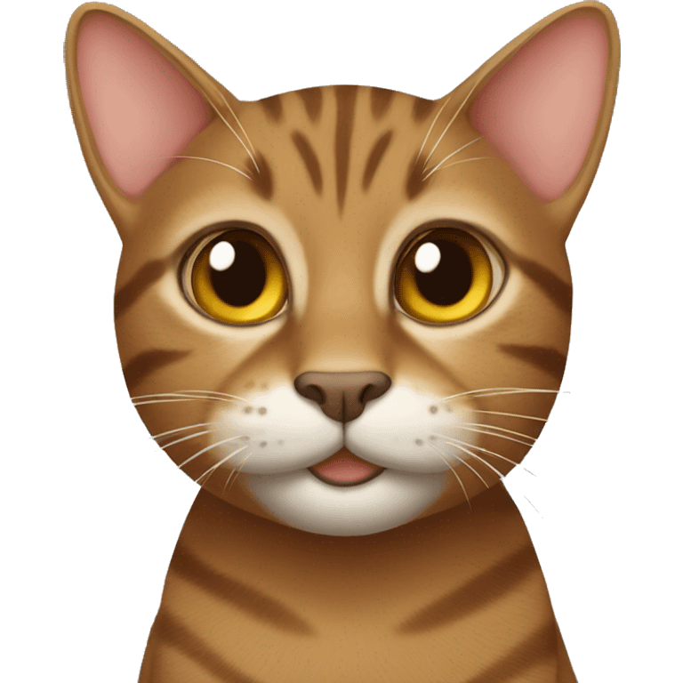 tabby brown cat emoji