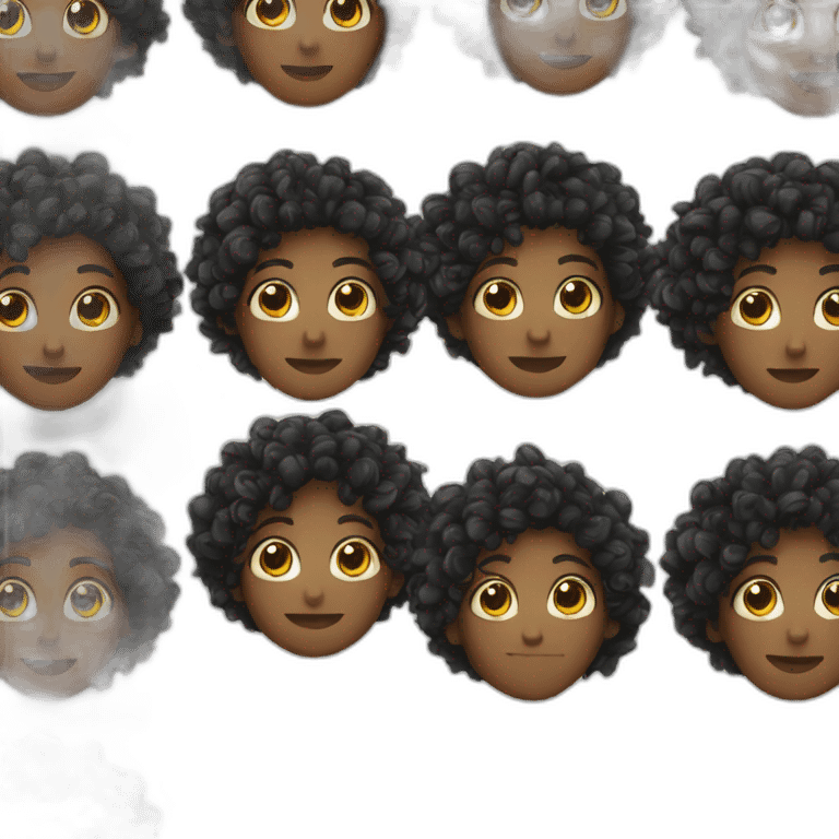 curly heads  emoji