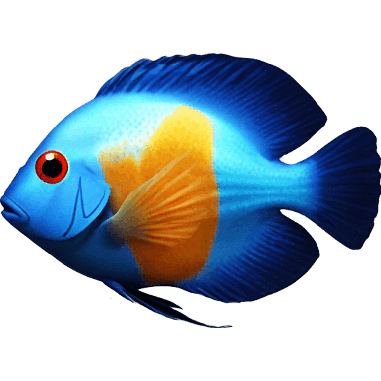 discus fish emoji