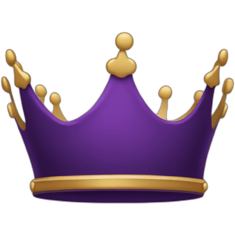 simple dark purple crown emoji