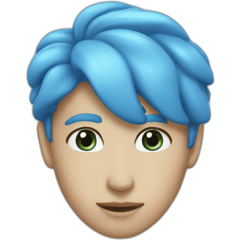 Coeur bleu claire emoji