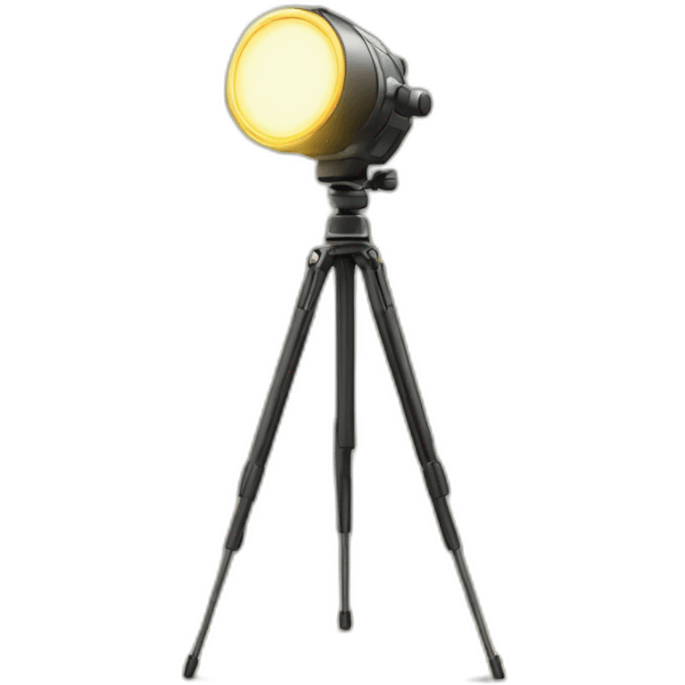 Tripod with light on it emoji