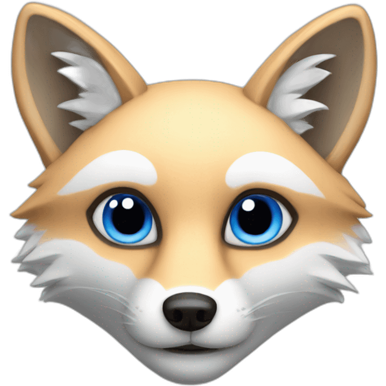 Blue fox emoji