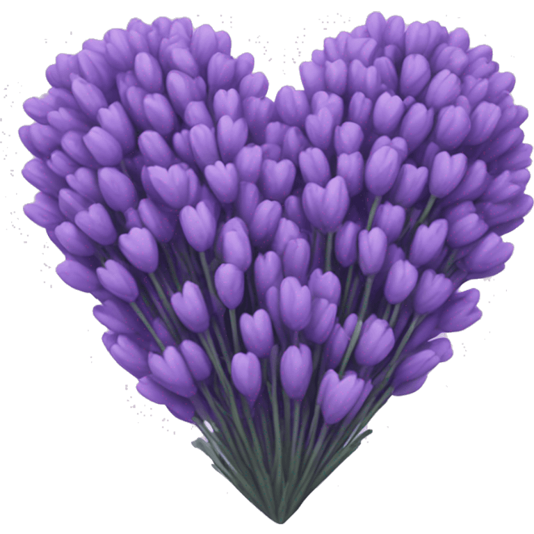 Lavender heart emoji