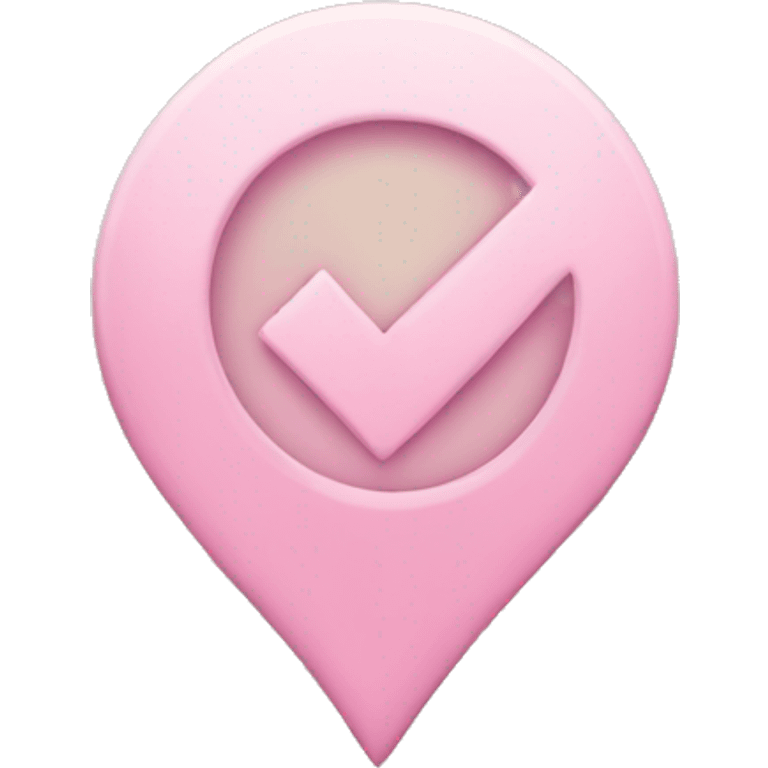 Light pink check mark emoji