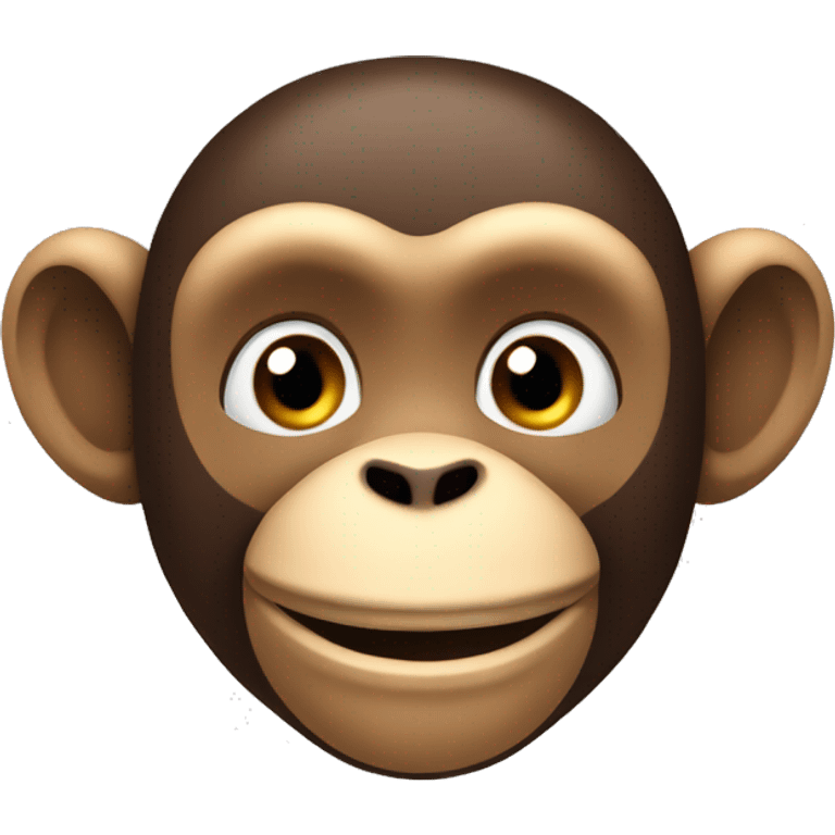 Happy monkey saying chill emoji