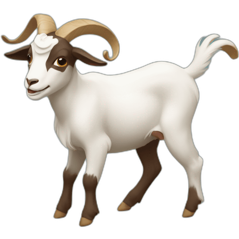 Twirling Goat emoji