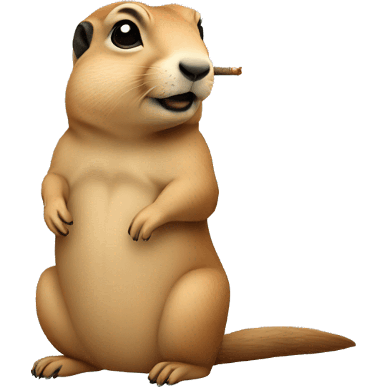 prairie dog smoking emoji