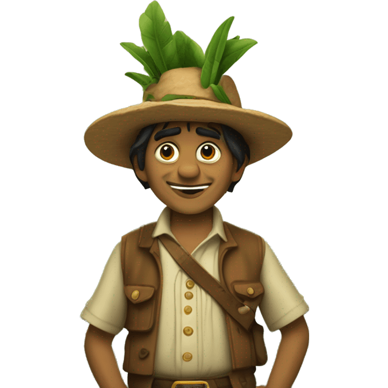 duende de pie grande y pie pequeño de la selva peruan emoji