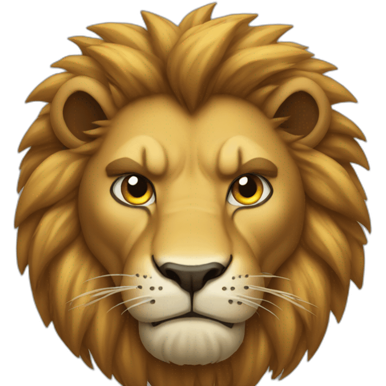 Angry lion emoji