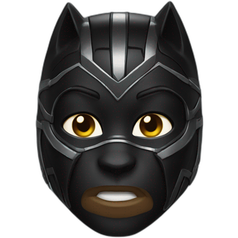 Blackpanther avec son mask emoji