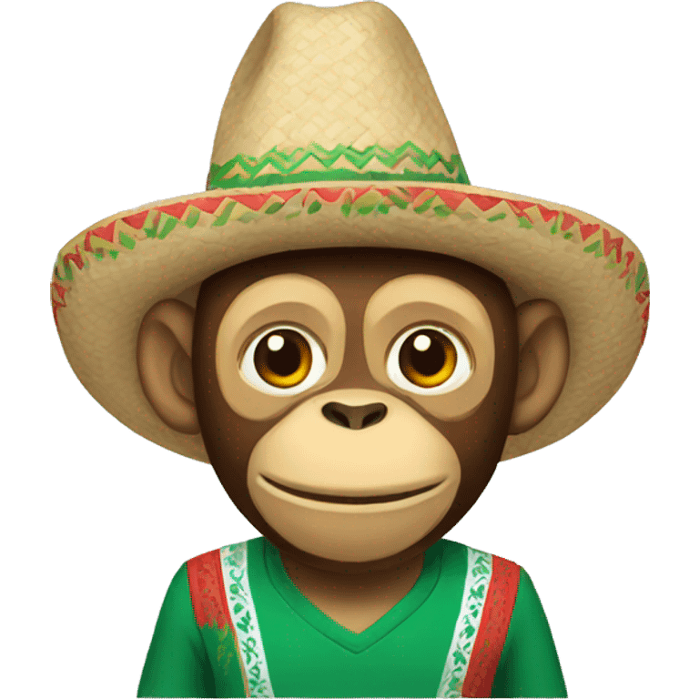 mexican monkey wearing a méxico shirt  emoji