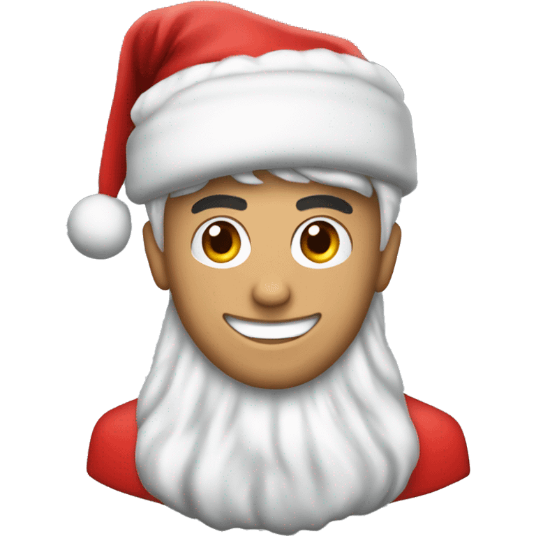 cristiano ronaldo with santa hat emoji