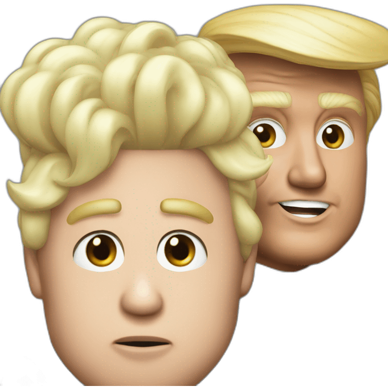 Donald Trump with kim jon une emoji