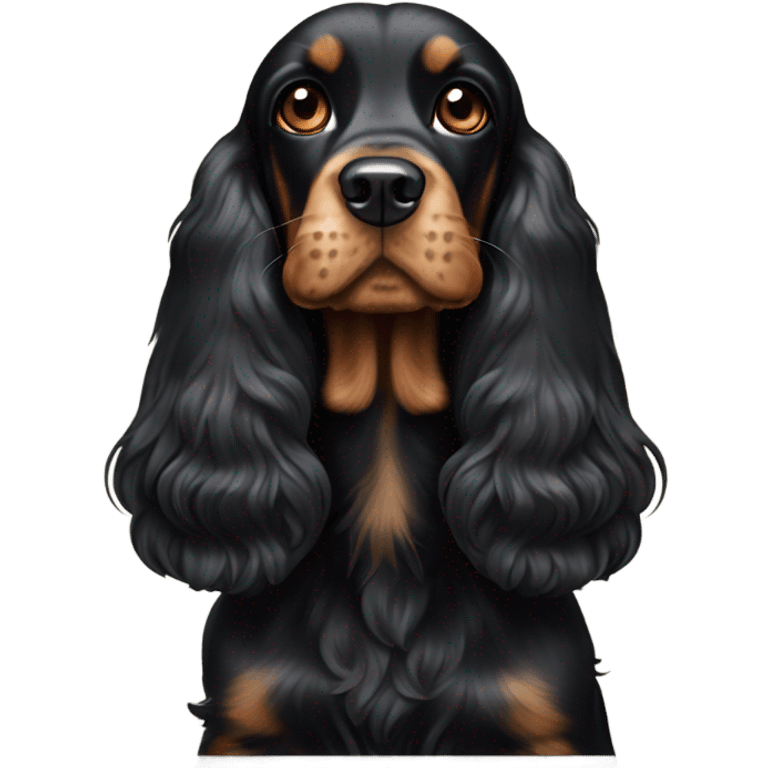 Black and Tan cocker spaniel emoji