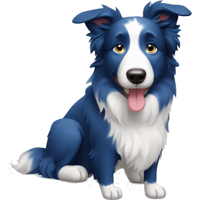 blue Border Collie emoji