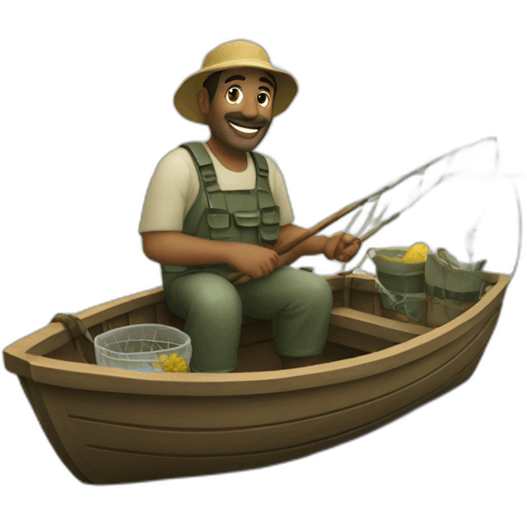 fisherman-with-smile emoji