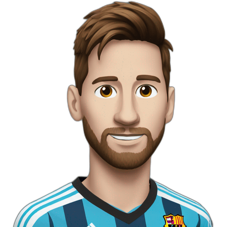 Messi black emoji