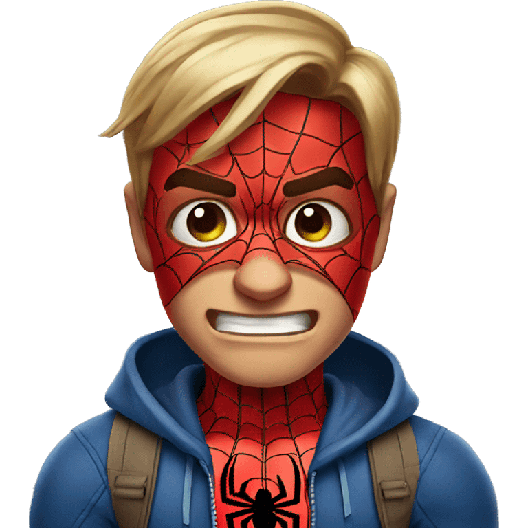 Spider-Man crying emoji