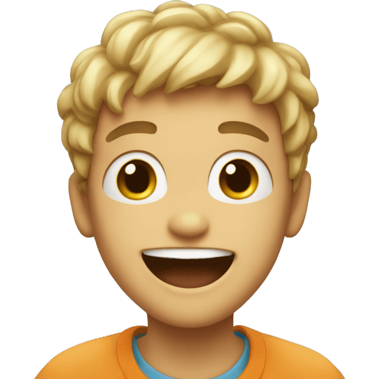 Happy crazy boy emoji