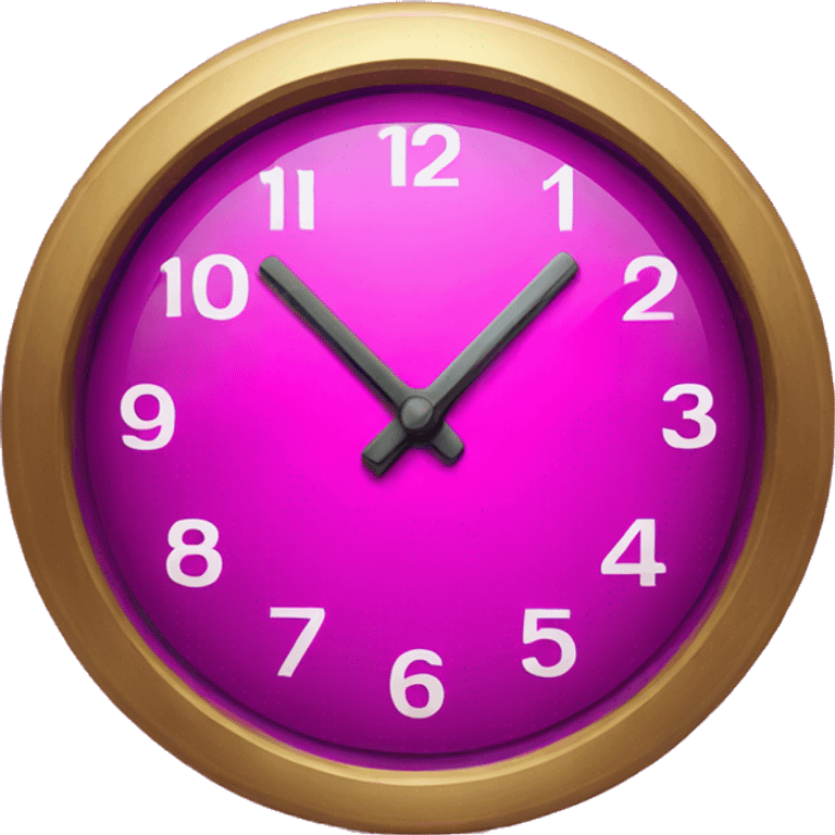 magenta clock emoji