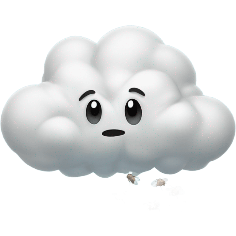 Fartt cloud with flies  emoji