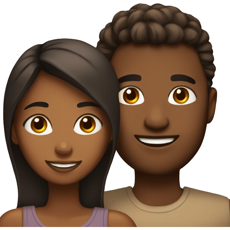 brown skinned couple  emoji