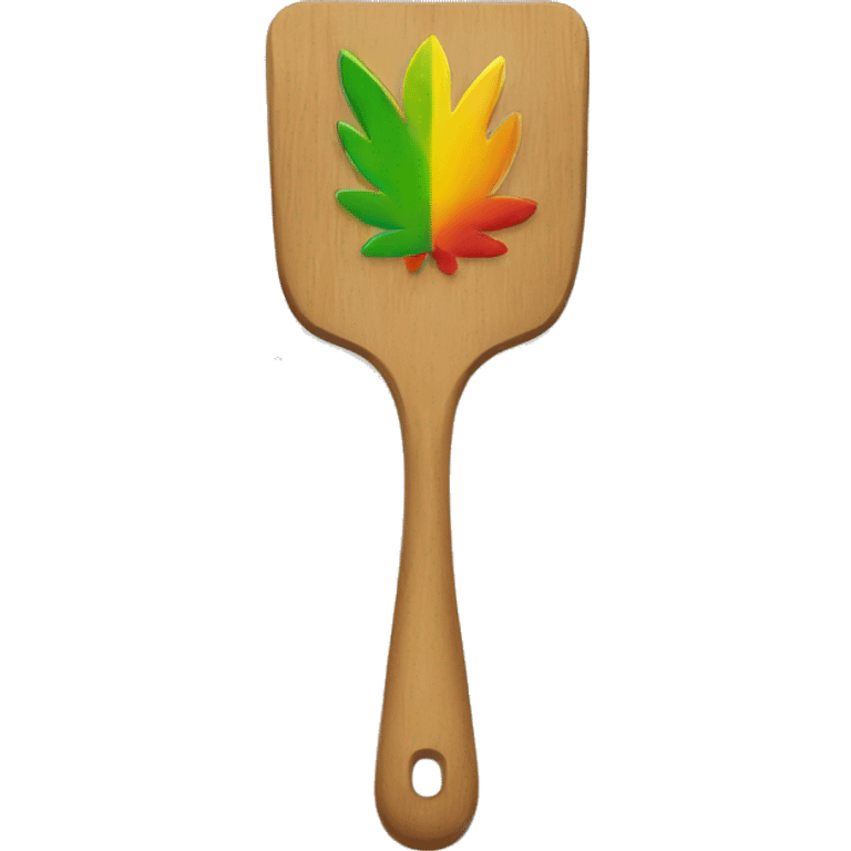 Spatula into Rastafarian emoji