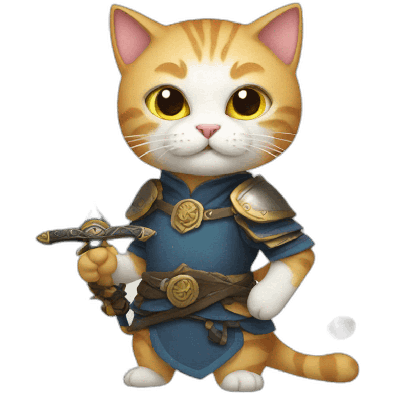 Cat with a sword emoji