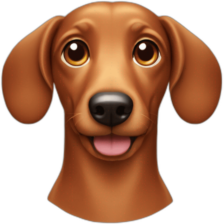 sausage dog face emoji