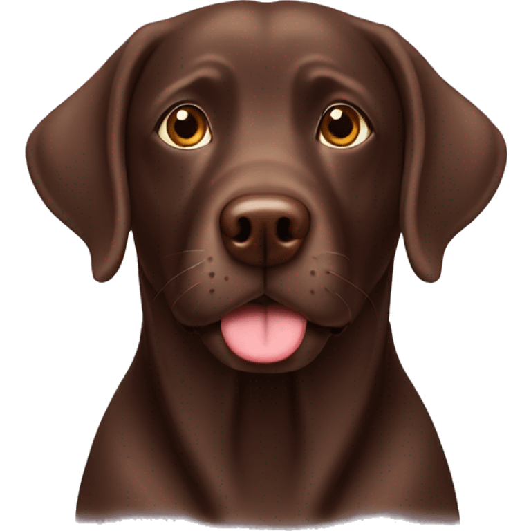 Chocolate lab emoji