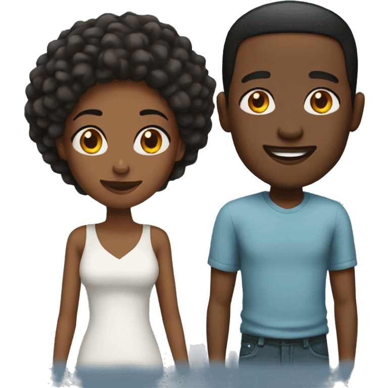 Black couple  emoji