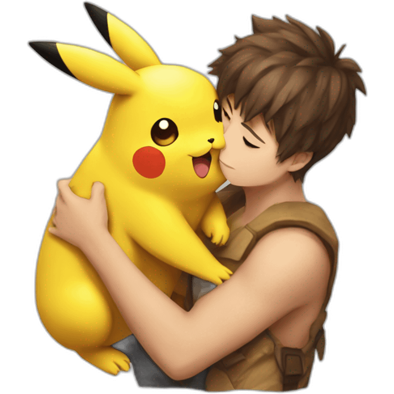 Pikachu qui est amoureux emoji