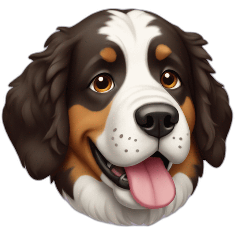 Berner sennen dog emoji