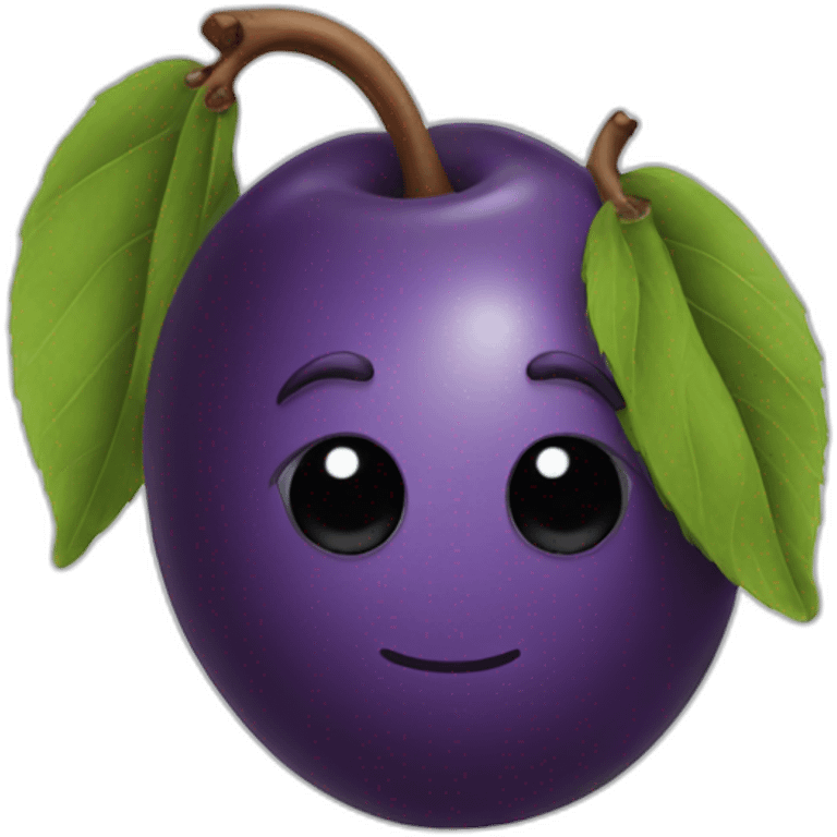 Plum emoji