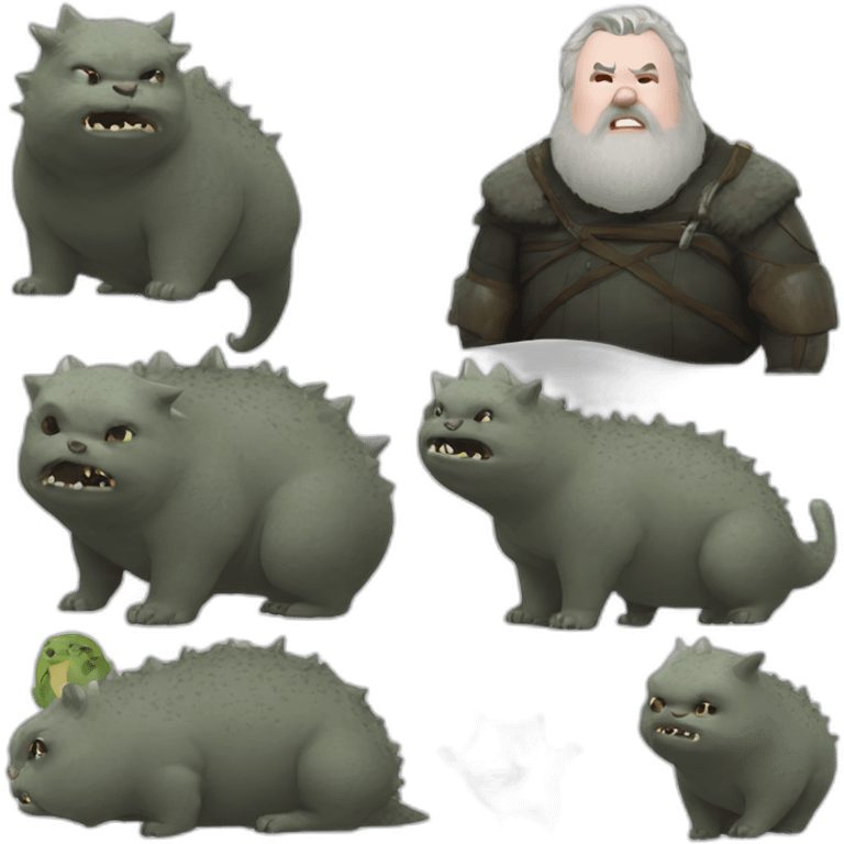 hodor and bulbasaurs lovechild emoji