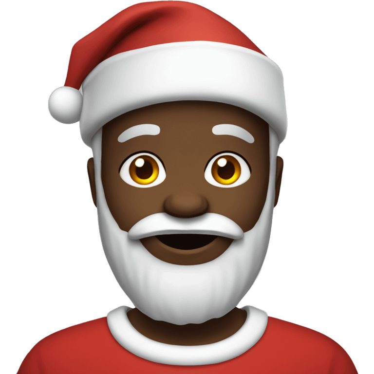 Black santa emoji