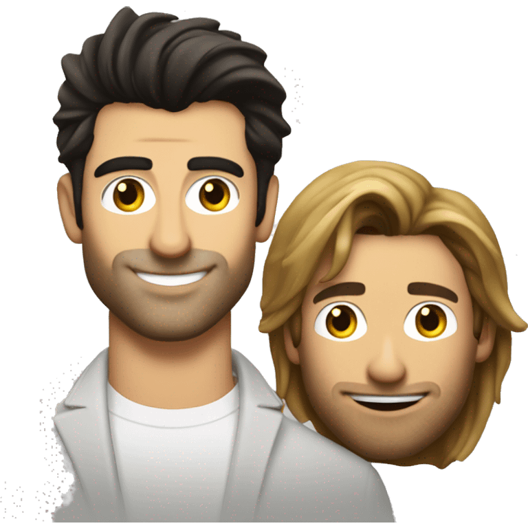 Justin baldoni next to Brad Pitt  emoji